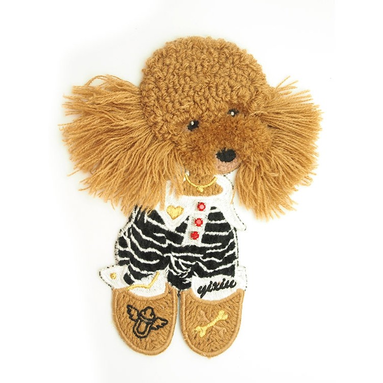 日韓卡通小狗布貼廠家直銷(xiāo)定制 用于服飾箱包